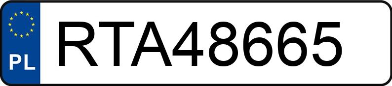 Numer rejestracyjny RTA 48665 posiada BMW 520 I - RTA48665