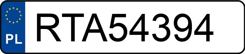 Numer rejestracyjny RTA 54394 posiada ALFA ROMEO MITO - RTA54394