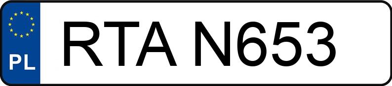 Numer rejestracyjny RTA N653 posiada MERCEDES-BENZ 190 2.0 Kat. 201 190 2.0 Kat. 201 - RTAN653
