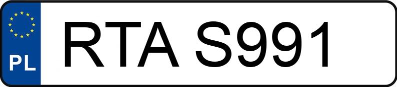 Numer rejestracyjny RTA S991 posiada FORD Escort 1.8 TD MR`95 Ghia - RTAS991