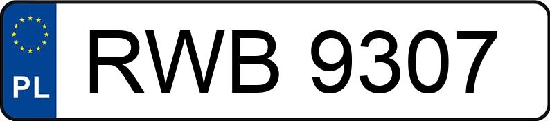 Numer rejestracyjny RWB 9307 posiada VOLKSWAGEN  - RWB9307