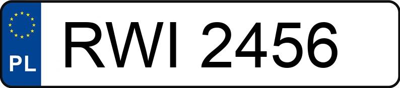 Numer rejestracyjny RWI 2456 posiada PEUGEOT 206 1.1 MR`98 XR - RWI2456