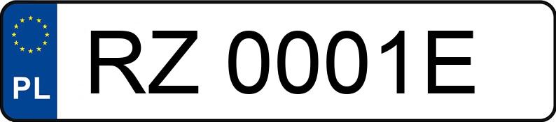 Numer rejestracyjny RZ 0001E posiada VOLVO S40 - RZ0001E