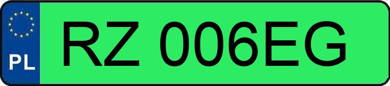 Numer rejestracyjny RZ 006EG posiada PEUGEOT e-208 MR`20 Active 50kWh Aut. - RZ006EG Numer rejestracyjny RZ 006EG posiada PEUGEOT e-208 MR`20 Active 50kWh Aut. - RZ006EG