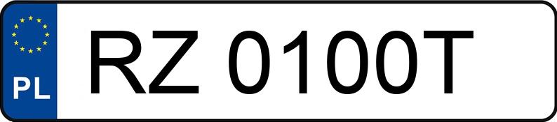 Numer rejestracyjny RZ 0100T posiada BMW 750I XDRIVE - RZ0100T