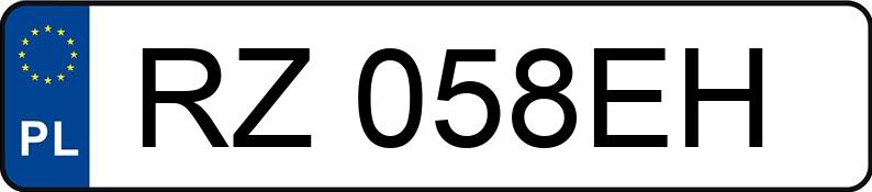 Numer rejestracyjny RZ 058EH posiada TOYOTA AURIS - RZ058EH