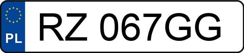 Numer rejestracyjny RZ 067GG posiada TOYOTA COROLLA - RZ067GG Numer rejestracyjny RZ 067GG posiada TOYOTA COROLLA - RZ067GG