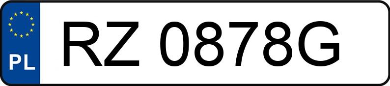 Numer rejestracyjny RZ 0878G posiada FORD ESCORT - RZ0878G Numer rejestracyjny RZ 0878G posiada FORD ESCORT - RZ0878G