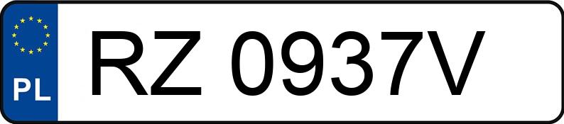 Numer rejestracyjny RZ 0937V posiada FORD TRANSIT - RZ0937V
