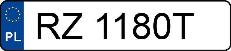 Numer rejestracyjny RZ 1180T posiada MAZDA 3 - 2.0 MR`17 E6 SkyPassion Aut. - RZ1180T