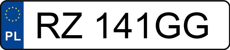 Numer rejestracyjny RZ 141GG posiada RENAULT MEGANE - RZ141GG