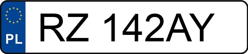 Numer rejestracyjny RZ 142AY posiada MAZDA CX-5 - RZ142AY Numer rejestracyjny RZ 142AY posiada MAZDA CX-5 - RZ142AY