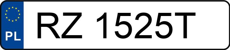 Numer rejestracyjny RZ 1525T posiada NISSAN PATROL - RZ1525T