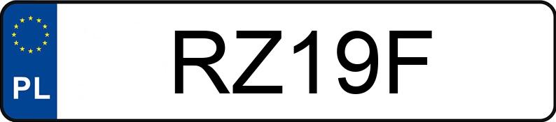Numer rejestracyjny RZ 19F posiada MERCEDES-BENZ E 320 Kat. 124 E 320 - RZ19F