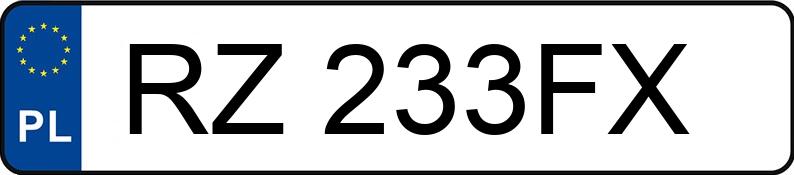 Numer rejestracyjny RZ 233FX posiada VOLVO XC 60 2.0 B4 D MILD HYBRID MR`21 E6 Plus Dark Getr - RZ233FX