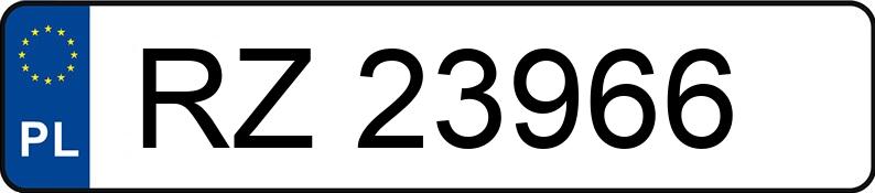 Numer rejestracyjny RZ 23966 posiada VOLKSWAGEN GOLF 1.9D - RZ23966