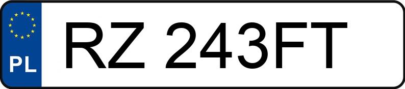 Numer rejestracyjny RZ 243FT posiada VOLVO S60 R - RZ243FT Numer rejestracyjny RZ 243FT posiada VOLVO S60 R - RZ243FT