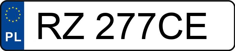 Numer rejestracyjny RZ 277CE posiada KIA OPTIMA - RZ277CE