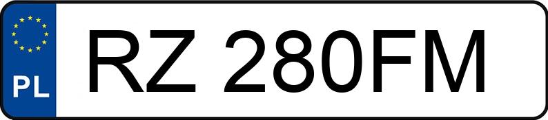 Numer rejestracyjny RZ 280FM posiada JEEP WRANGLER UNLIMITED - RZ280FM Numer rejestracyjny RZ 280FM posiada JEEP WRANGLER UNLIMITED - RZ280FM