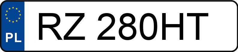 Numer rejestracyjny RZ 280HT posiada TOYOTA TOYOTA GR YARIS XPA1G(EU,M) - RZ280HT