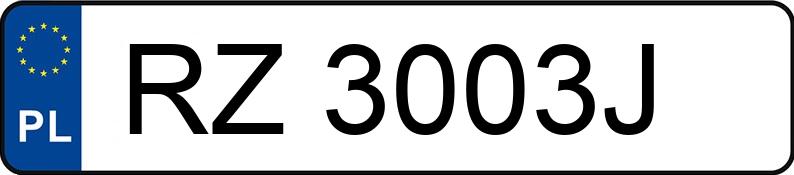 Registreringsnummeret RZ 3003J har TOYOTA Land Cruiser 3.0 TD MR`03 E3 Luna Comfort - RZ3003J