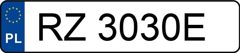 Numer rejestracyjny RZ 3030E posiada HONDA FR-V - RZ3030E