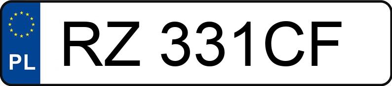 Numer rejestracyjny RZ 331CF posiada RENAULT TRAFIC - RZ331CF Numer rejestracyjny RZ 331CF posiada RENAULT TRAFIC - RZ331CF