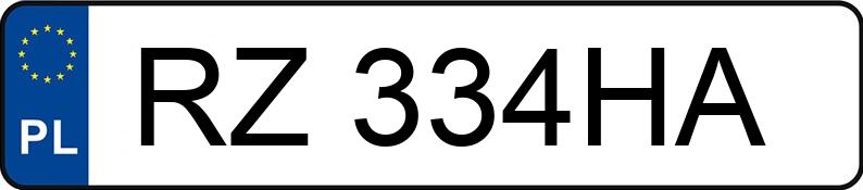 Numer rejestracyjny RZ 334HA posiada AUDI Q5 - RZ334HA Numer rejestracyjny RZ 334HA posiada AUDI Q5 - RZ334HA