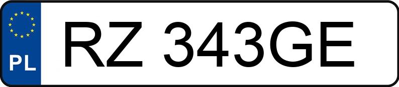 Numer rejestracyjny RZ 343GE posiada AUDI A6 AVANT - RZ343GE Numer rejestracyjny RZ 343GE posiada AUDI A6 AVANT - RZ343GE