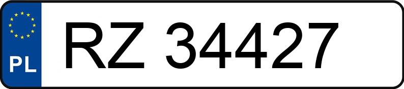 Numer rejestracyjny RZ 34427 posiada FSO Polonez Truck 2.3t 1.5 - RZ34427