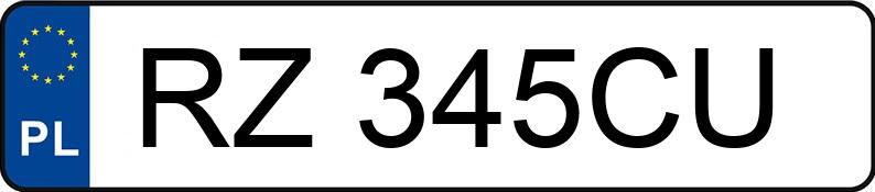 Numer rejestracyjny RZ 345CU posiada VOLKSWAGEN T-ROC - RZ345CU