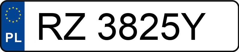 Numer rejestracyjny RZ 3825Y posiada BMW 125i MR`11 E5 F20/F21 125i MR`11 E5 F20/F21 - RZ3825Y