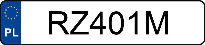 Numer rejestracyjny RZ 401M posiada YAMAHA Czterokołowce YFM 250 R - RZ401M