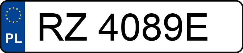 Numer rejestracyjny RZ 4089E posiada PEUGEOT 206 CC 2.0 KAT - RZ4089E Numer rejestracyjny RZ 4089E posiada PEUGEOT 206 CC 2.0 KAT - RZ4089E