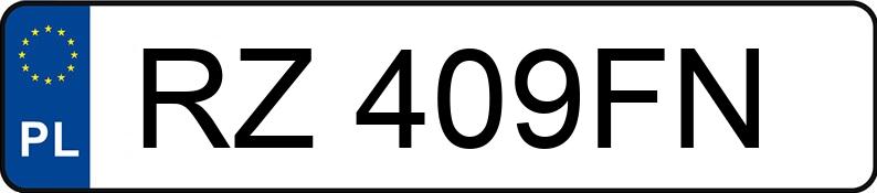 Numer rejestracyjny RZ 409FN posiada IVECO/CARPOL 35S16 - RZ409FN