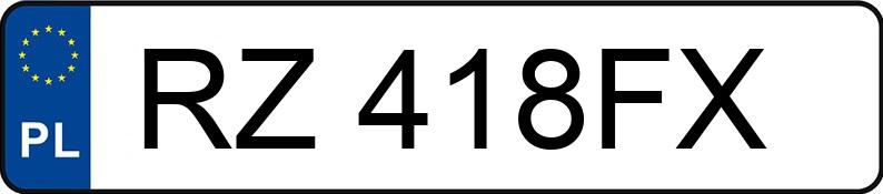 Numer rejestracyjny RZ 418FX posiada SUZUKI SX4 VVT MR`10 E5 Comfort 4WD - RZ418FX