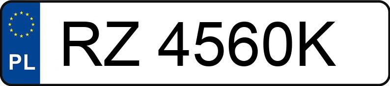 Numer rejestracyjny RZ 4560K posiada VOLKSWAGEN GOLF - RZ4560K Numer rejestracyjny RZ 4560K posiada VOLKSWAGEN GOLF - RZ4560K