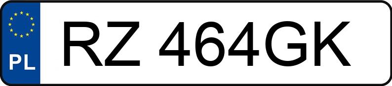 Numer rejestracyjny RZ 464GK posiada KIA Sportage 1.6 T-GDI MR`22 E6d M - RZ464GK