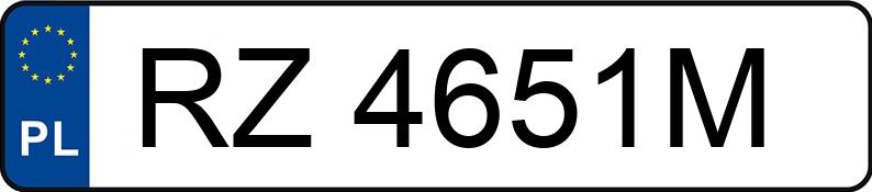 Numer rejestracyjny RZ 4651M posiada FSO POLONEZ 1.4 - RZ4651M