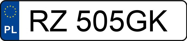 Numer rejestracyjny RZ505GK posiada MERCEDES-BENZ E 220 AMG 4Matic