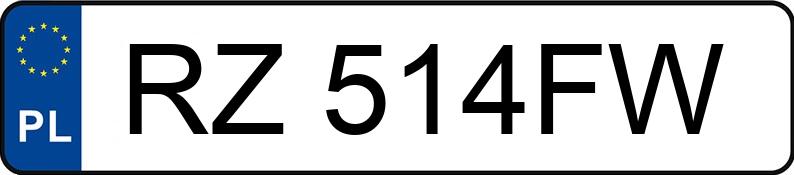 Numer rejestracyjny RZ 514FW posiada SKODA SUPERB - RZ514FW Numer rejestracyjny RZ 514FW posiada SKODA SUPERB - RZ514FW