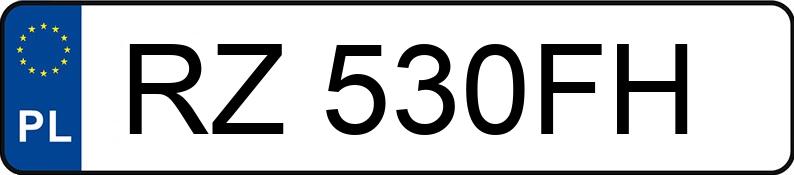 Numer rejestracyjny RZ 530FH posiada FORD FIESTA - RZ530FH Numer rejestracyjny RZ 530FH posiada FORD FIESTA - RZ530FH