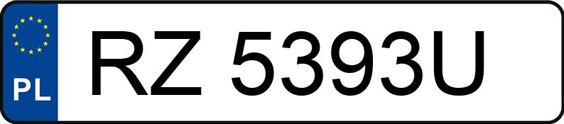 Numer rejestracyjny RZ 5393U posiada FORD Tourneo Courier 1.0 MR`15 E6 1.8t Trend - RZ5393U