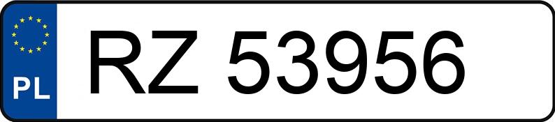 Numer rejestracyjny RZ 53956 posiada AUDI A6 2.8 - RZ53956