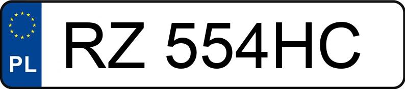 Numer rejestracyjny RZ 554HC posiada MERCEDES-BENZ AMG CLE 53 4MATIC R2CLECA - RZ554HC