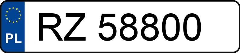 Numer rejestracyjny RZ 58800 posiada FORD FIESTA - RZ58800 Numer rejestracyjny RZ 58800 posiada FORD FIESTA - RZ58800