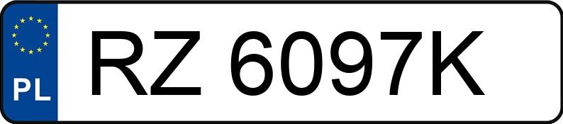 Numer rejestracyjny RZ 6097K posiada VOLKSWAGEN PASSAT - RZ6097K