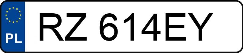 Numer rejestracyjny RZ 614EY posiada TOYOTA TOYOTA C-HR - RZ614EY