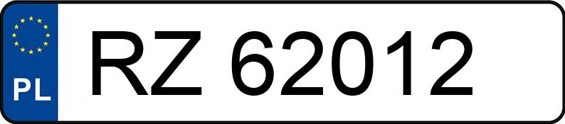 Numer rejestracyjny RZ 62012 posiada PONTIAC AZTEK - RZ62012 Numer rejestracyjny RZ 62012 posiada PONTIAC AZTEK - RZ62012