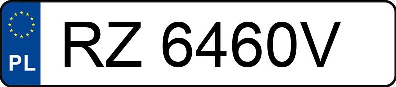 Numer rejestracyjny RZ 6460V posiada PEUGEOT 207 - RZ6460V Numer rejestracyjny RZ 6460V posiada PEUGEOT 207 - RZ6460V